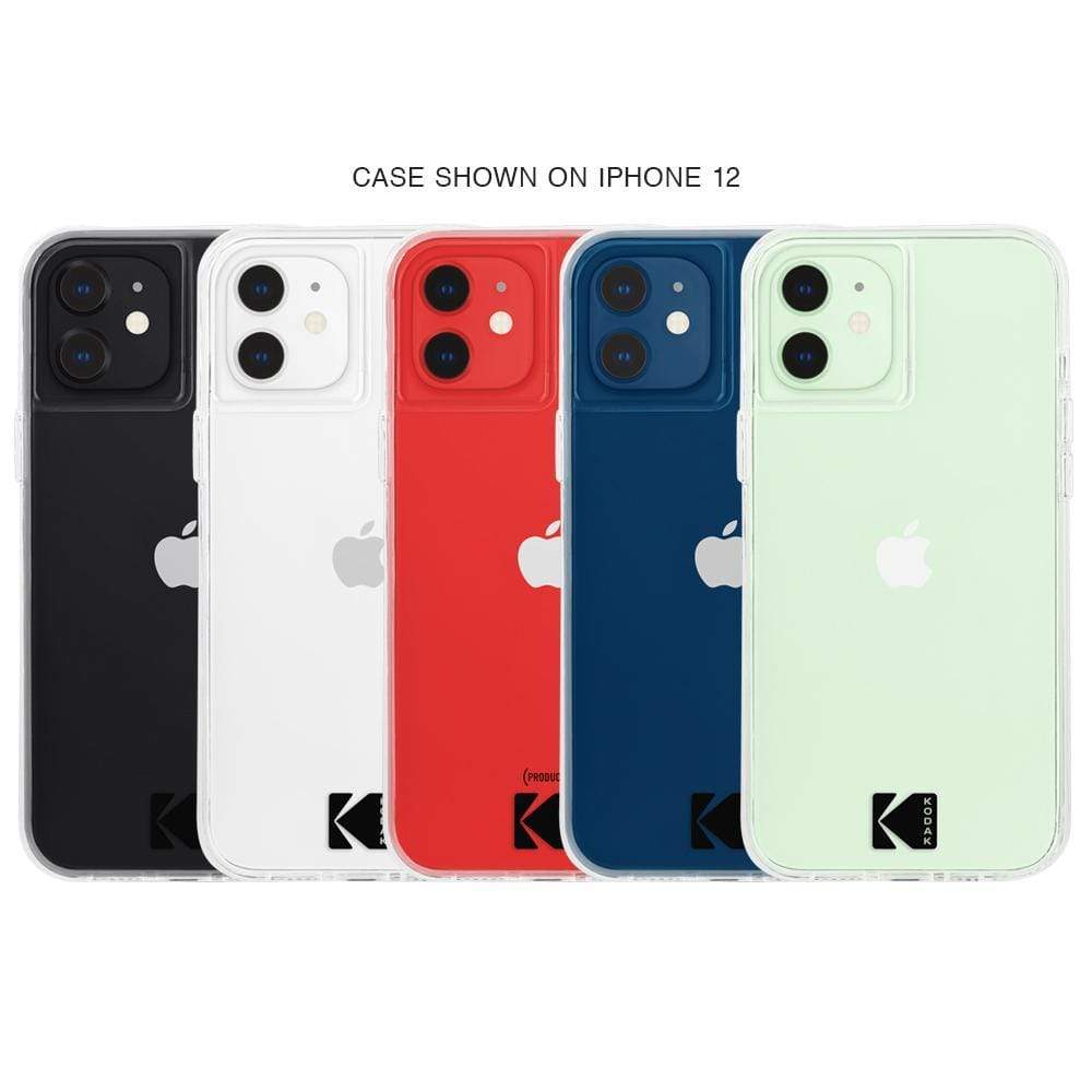 Case shown on iPhone 12. color::Kodak Clear