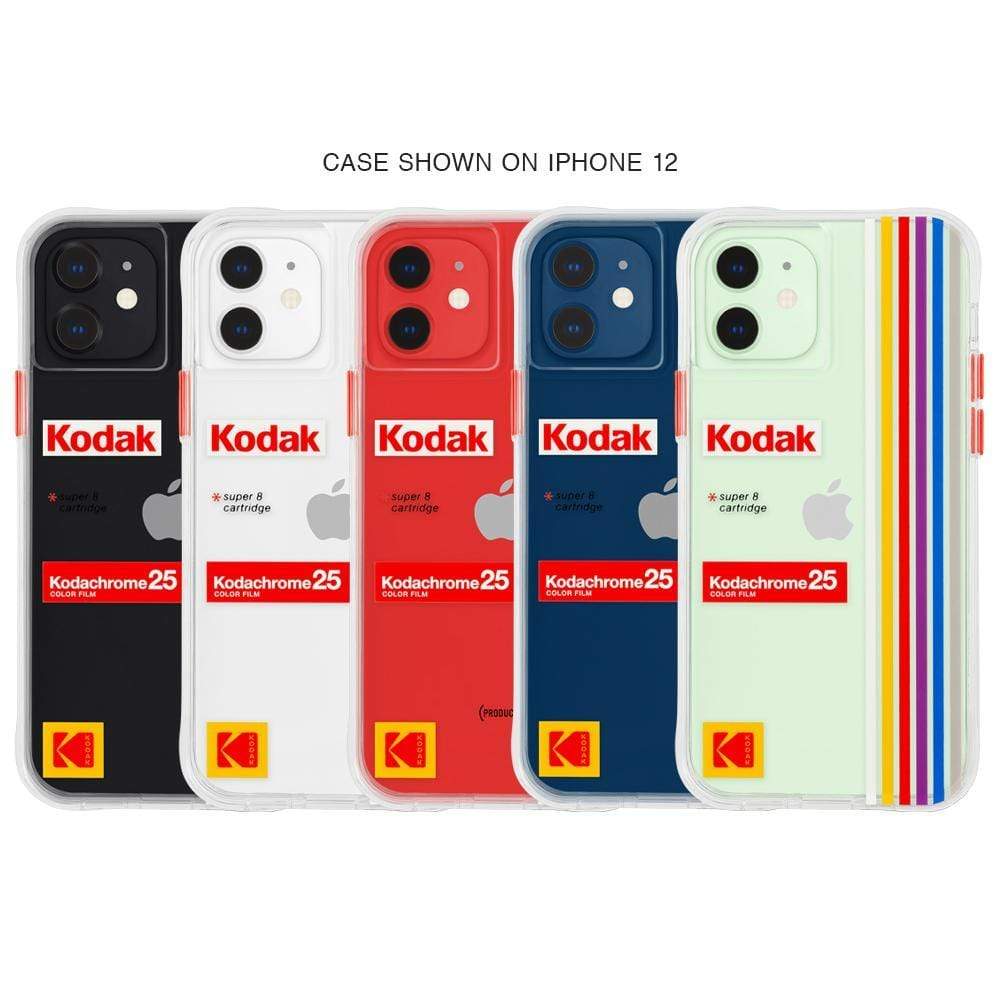 Case shown on iPhone 12. color::Kodachrome Super 8