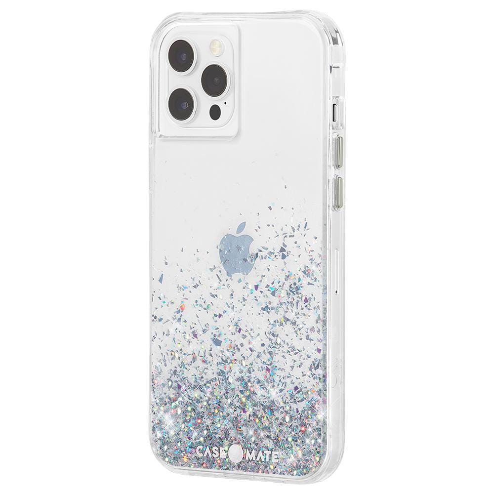 Clear case with sparkles at the bottom. color::Twinkle Multi