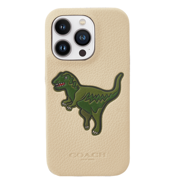 【国内発送】Coach★Ivory Rexy iPhone14 Proケース cmi_iPhone14Pro_Coach_Leather_