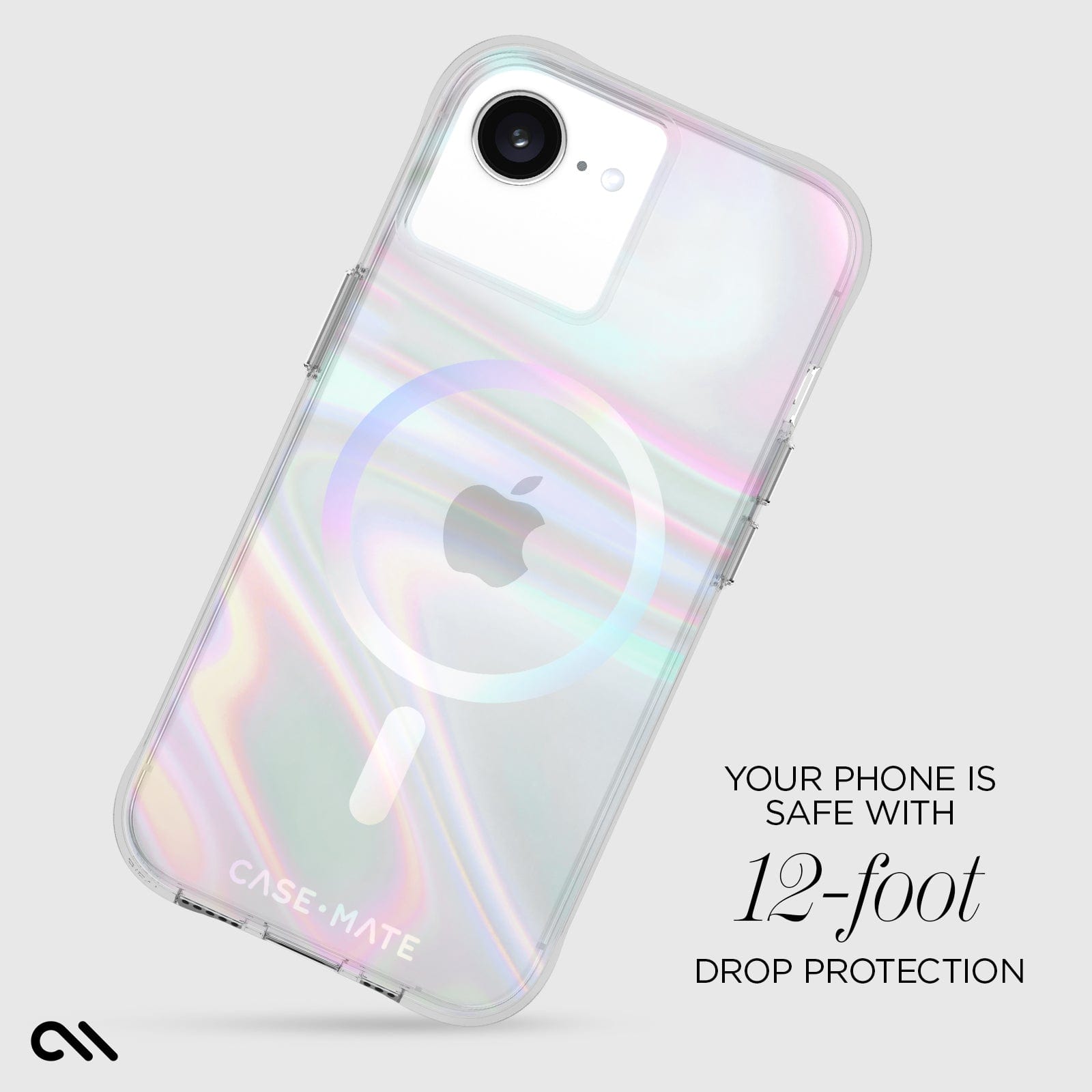 YOUR PHONE IS SAFE WITH 12-FOOT DROP PROTECTION