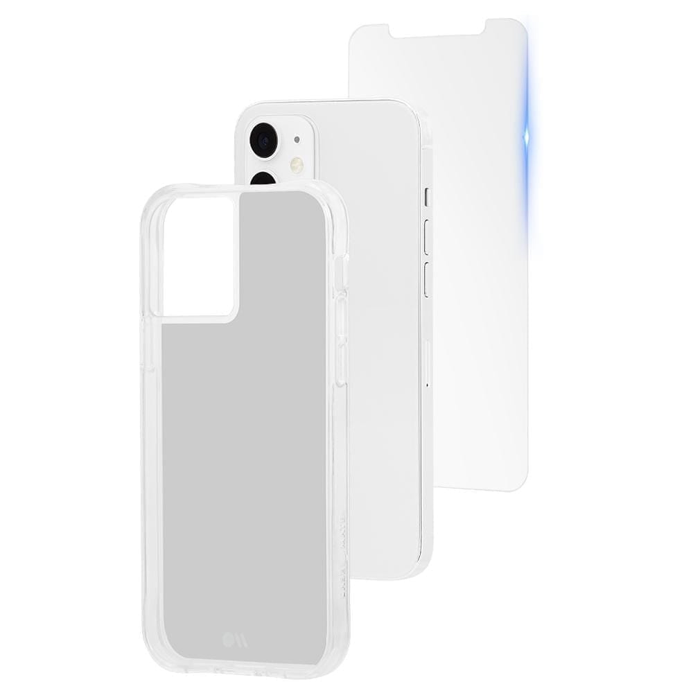 Clear protective case for iPhone 12/ 12 Pro. color::Clear