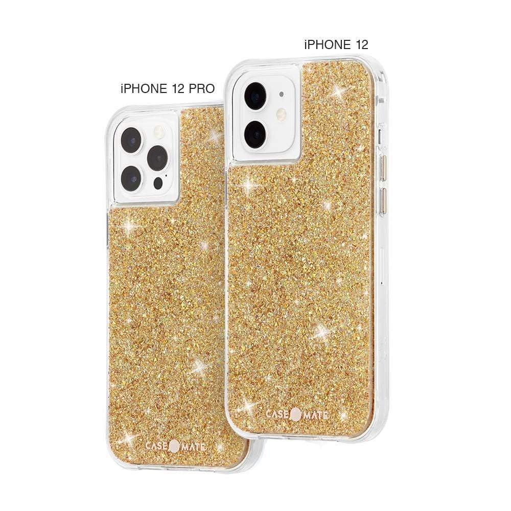 Case shown on iPhone 12 Pro and iPhone 12. color::Gold