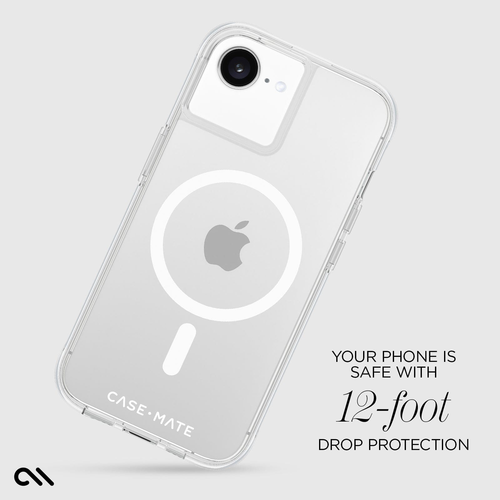 YOUR PHONE IS SAFE WITH 12-FOOT DROP PROTECTION