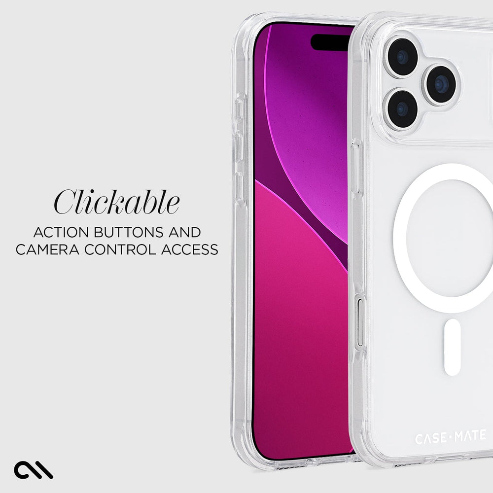 Clickable action buttons and camera control access