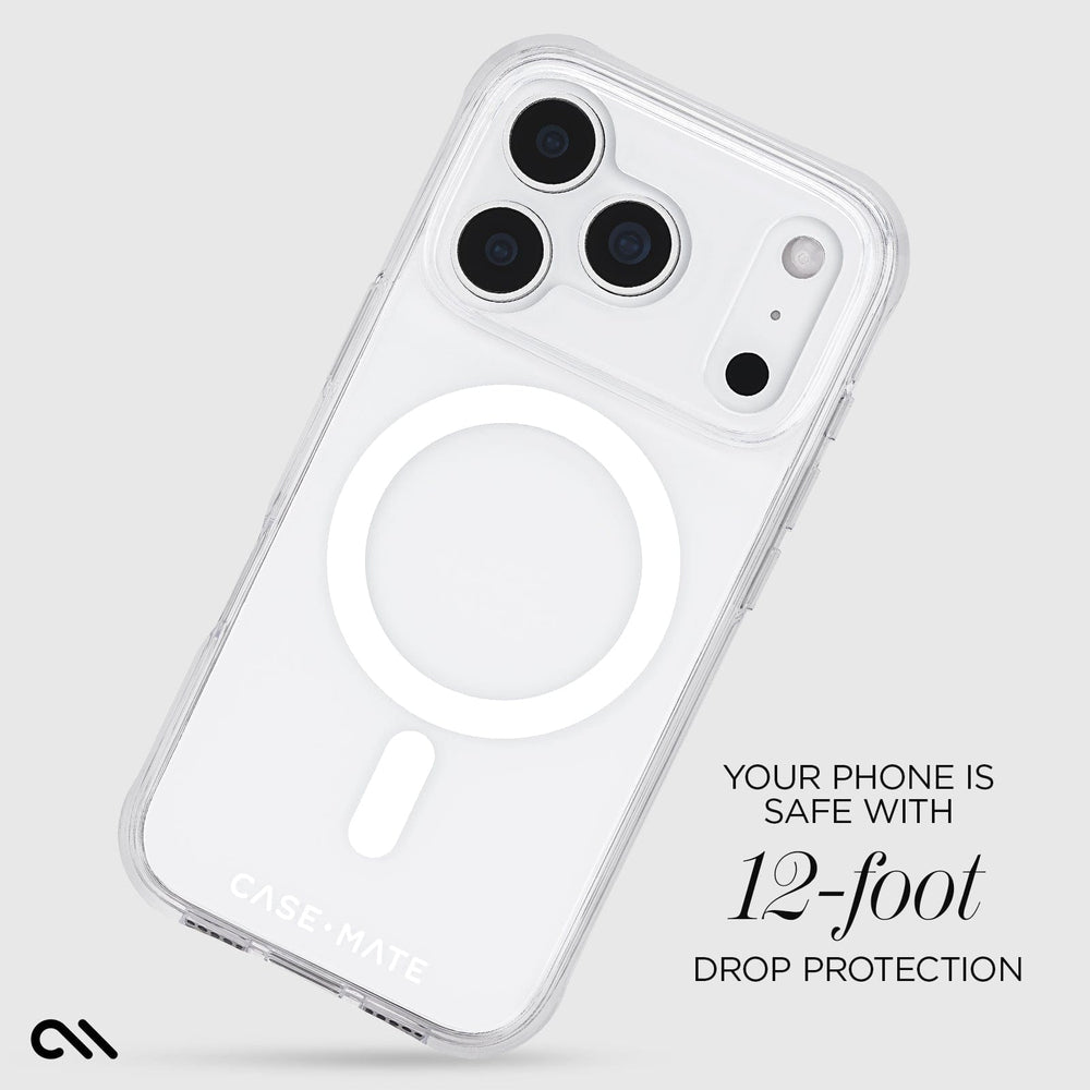 Your phone is safe with 12 foot drop protection.
