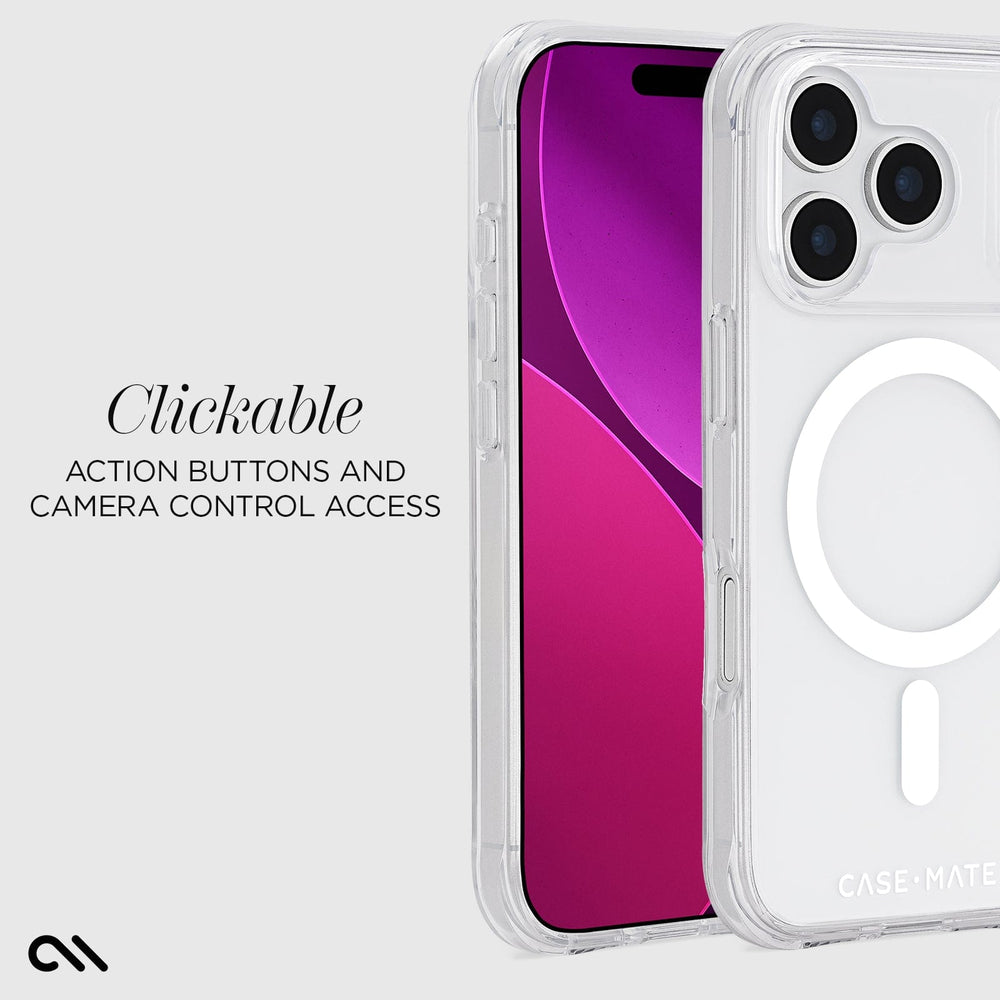 Clickable action buttons and camera control access