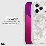 Clickable action buttons and camera control access