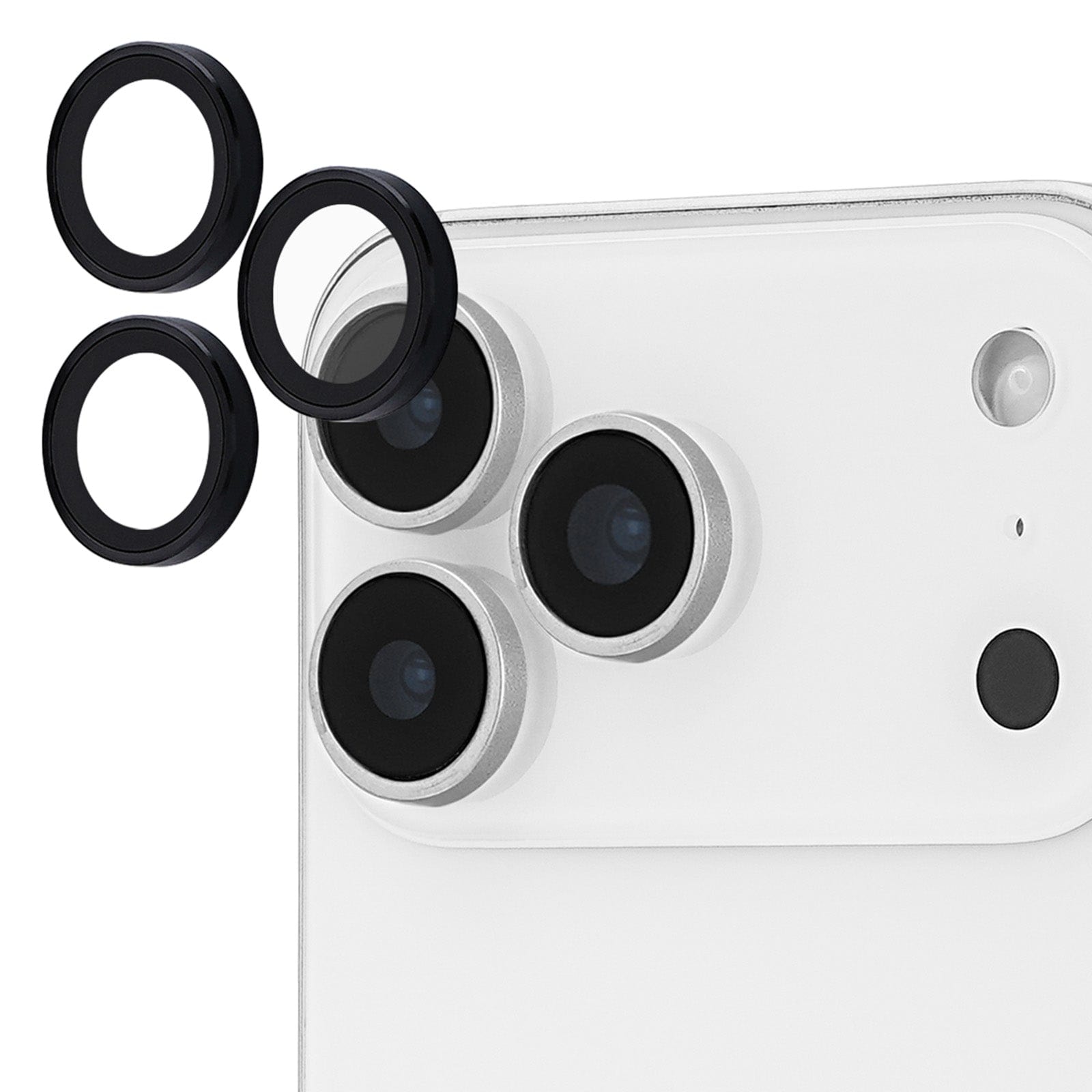 Aluminum Ring Camera Lens Protector Black - iPhone 17 Pro / 17 Pro Max