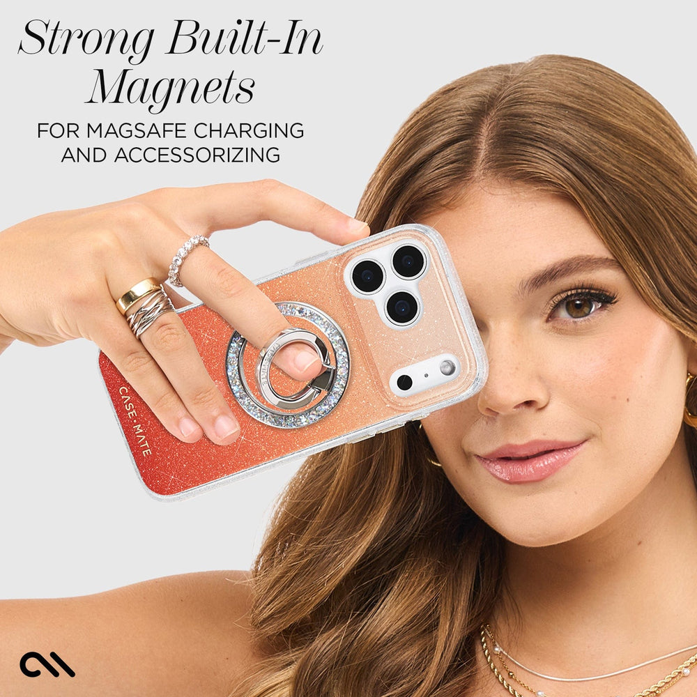 Case-Mate - Twinkle MagSafe Case for Apple iPhone 17 Pro Max - Orange Ombre Case-Mate - Twinkle MagSafe Case for Apple iPhone 17 Pro Max - Orange Ombre