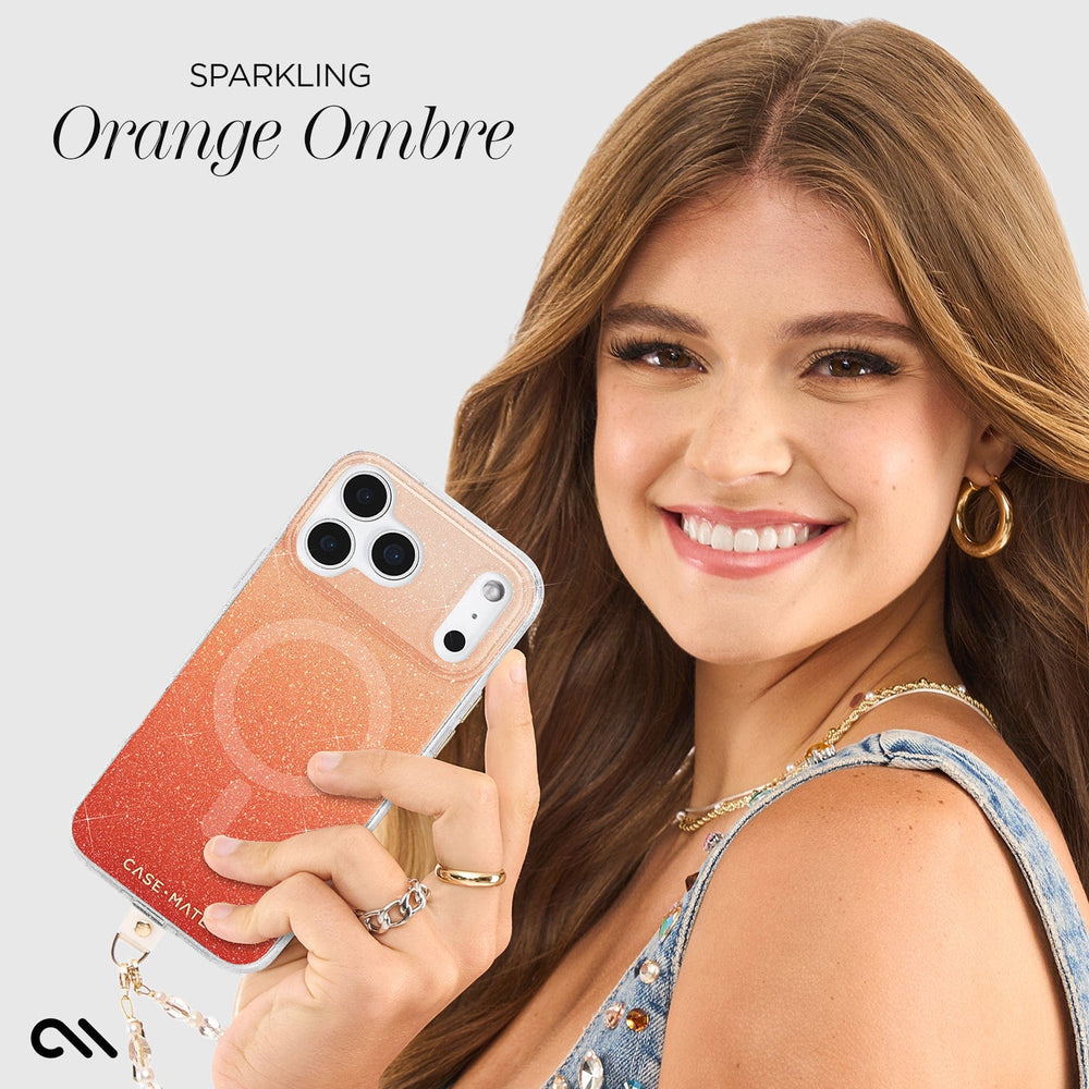 Sparkling Orange Ombre