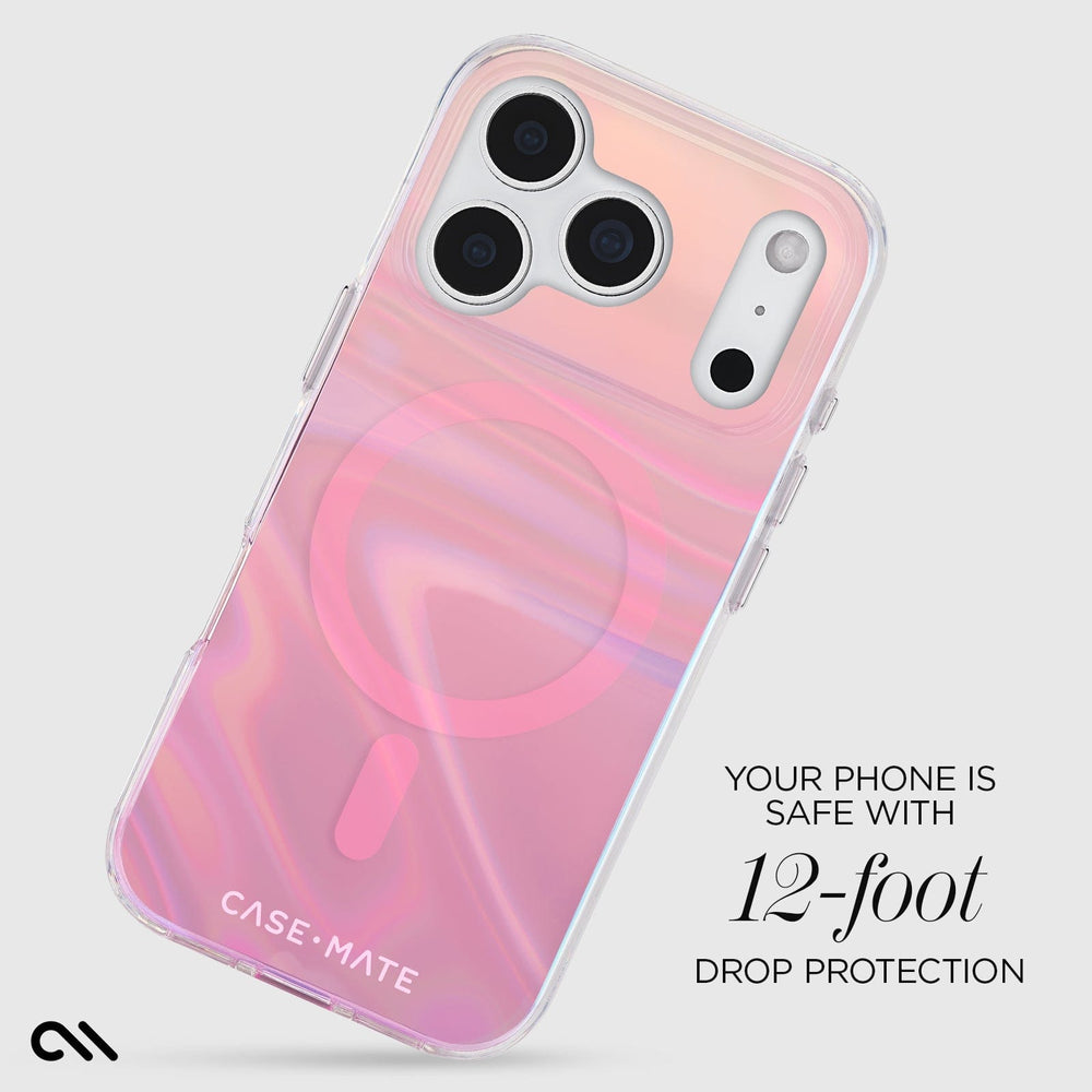 Case-Mate Peach Soap Bubble MagSafe Case for Apple iPhone 17 Pro Case-Mate Peach Soap Bubble MagSafe Case for Apple iPhone 17 Pro