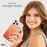 Sparkling Orange Ombre