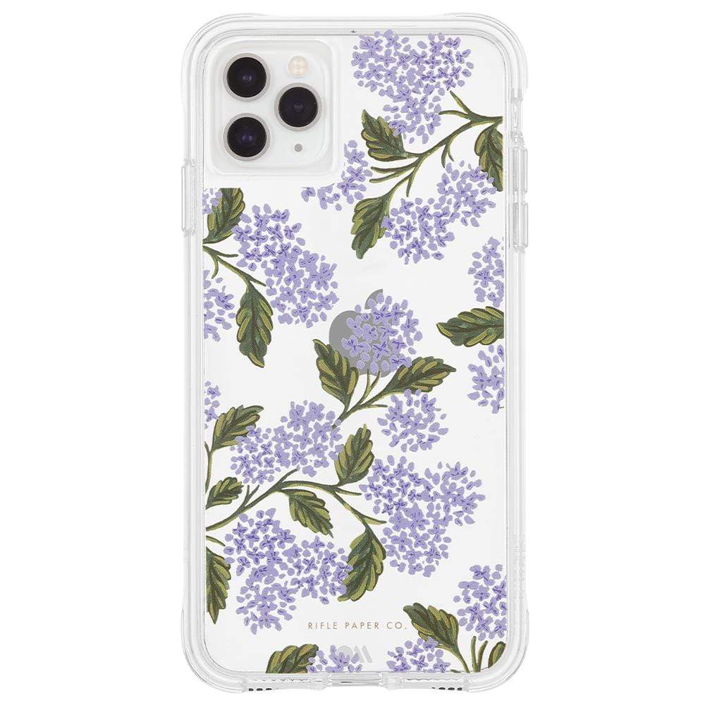 Rifle Paper Co. - iPhone 11 Pro color::Clear Hydrangea Blue