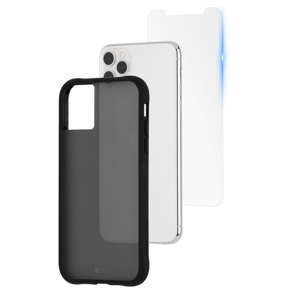 Tough Black Case + Screen Protector - iPhone 11 Pro