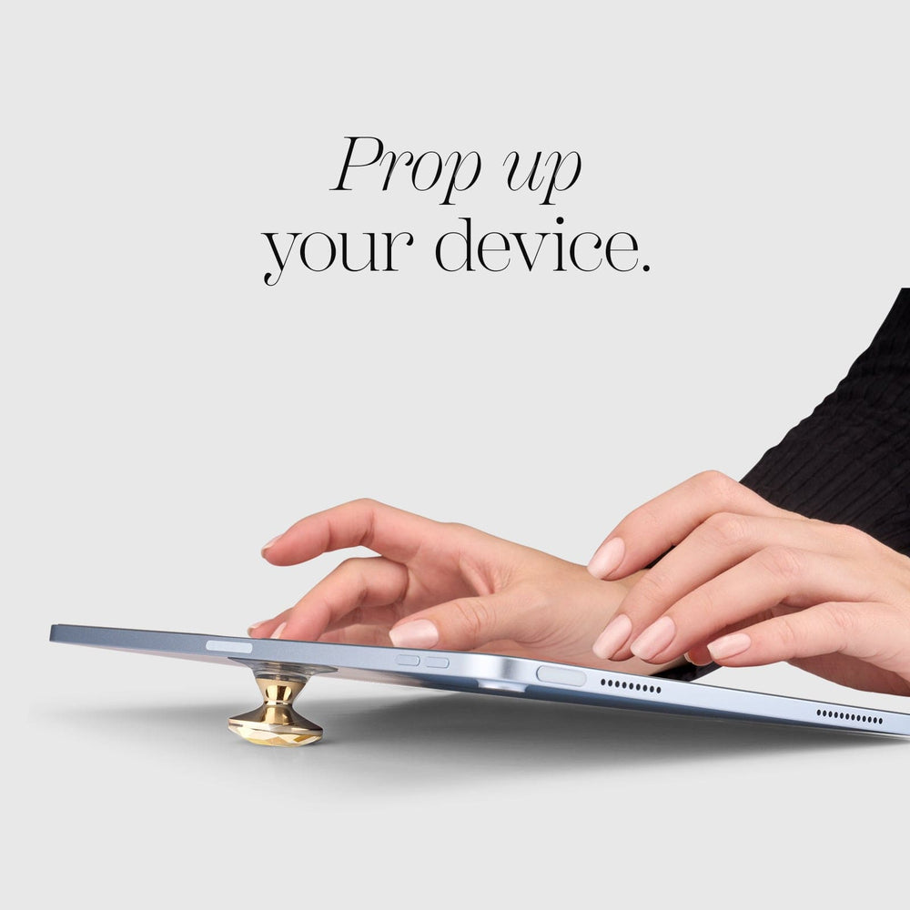 PROP UP YOUR DEVICE #color_champagne gold crystal