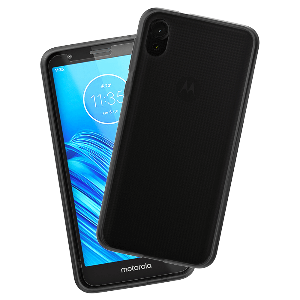 Tough Black Case + Screen Protector - Moto E6