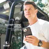MILITARY TESTED DESIGN. PROVIDES MAXIMUM PROTECTION AGAINST DROP AND CRACKS.