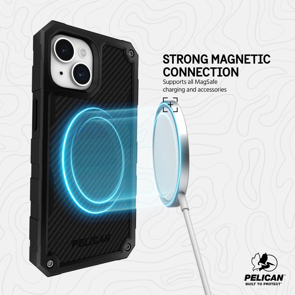 STRONG MAGNETIC CONNECTION. SUPPORTS ALL MAGSAFE CHARGING AND ACCESSORIES.