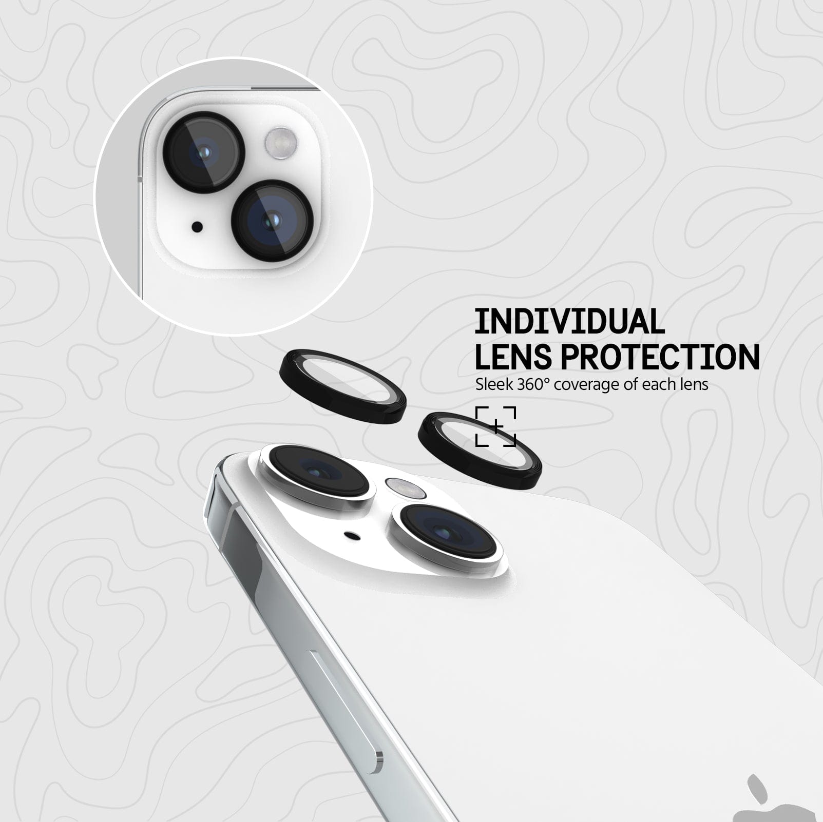 INDIVIDUAL LENS PROTECTION. SLEEK 360 DEGREE COVERAGE OF EACH LENS