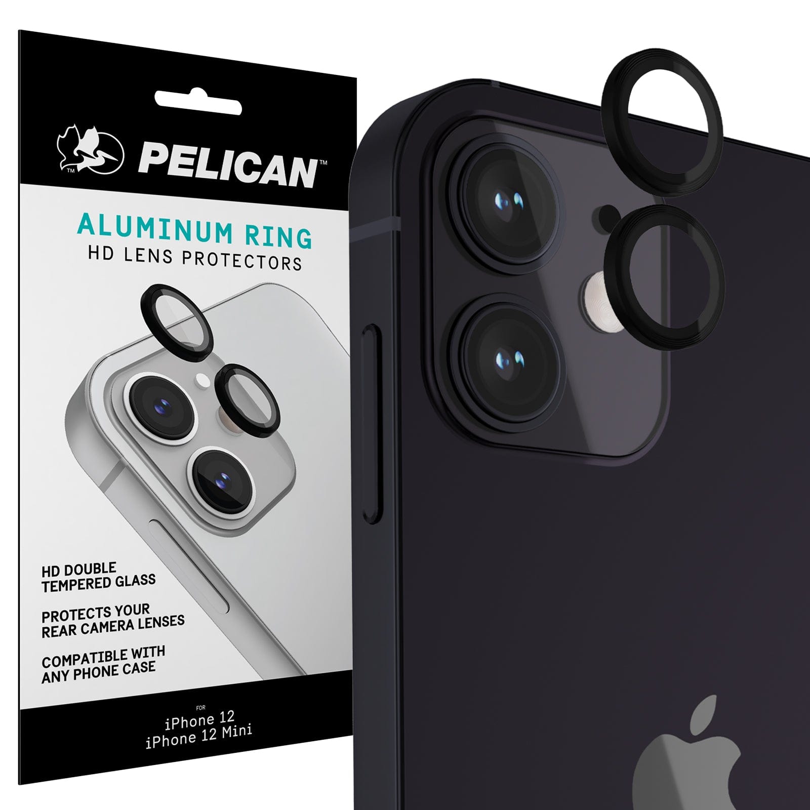 Pelican Ring Lens Protector (Aluminum) - iPhone 12 / 12 mini Packaging