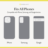 Fits all phones, compatible with iPhone, Samsung, and Google
#color_emilie filigree rose quartz