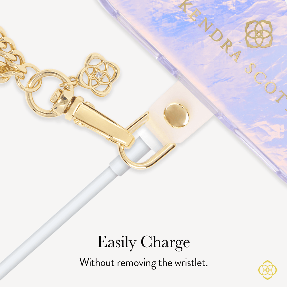 Easily Charge without removing the wristlet
#color_iconic filigree