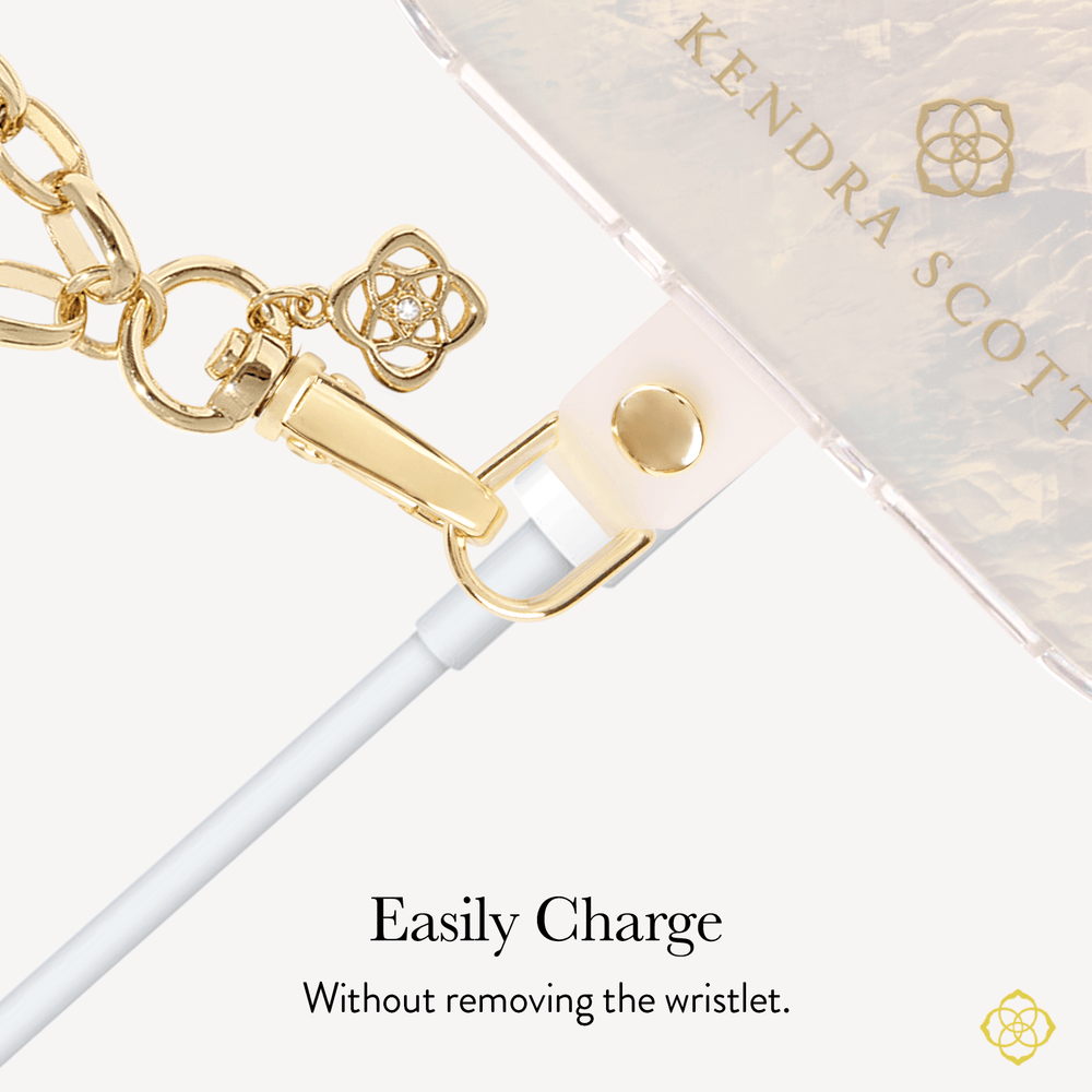 Easily Charge without removing the wristlet
#color_gold charm