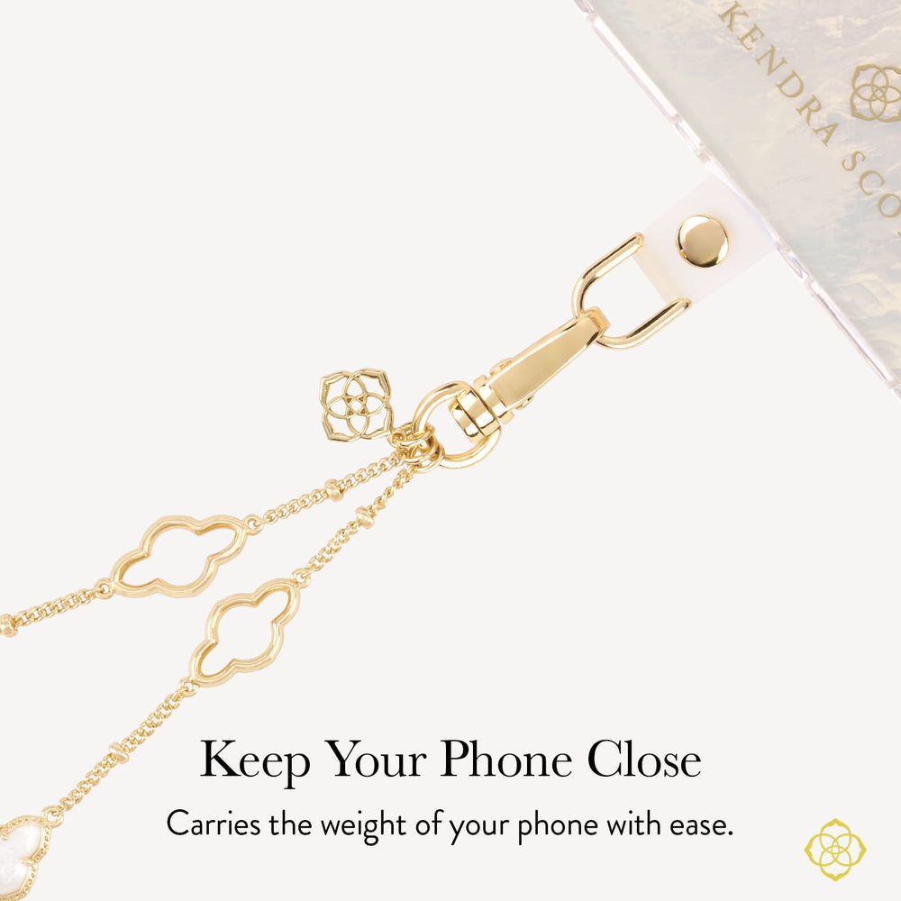 Keep Your Phone Close, carries the weight of your phone with ease.
#color_abbie frame mother of pearl