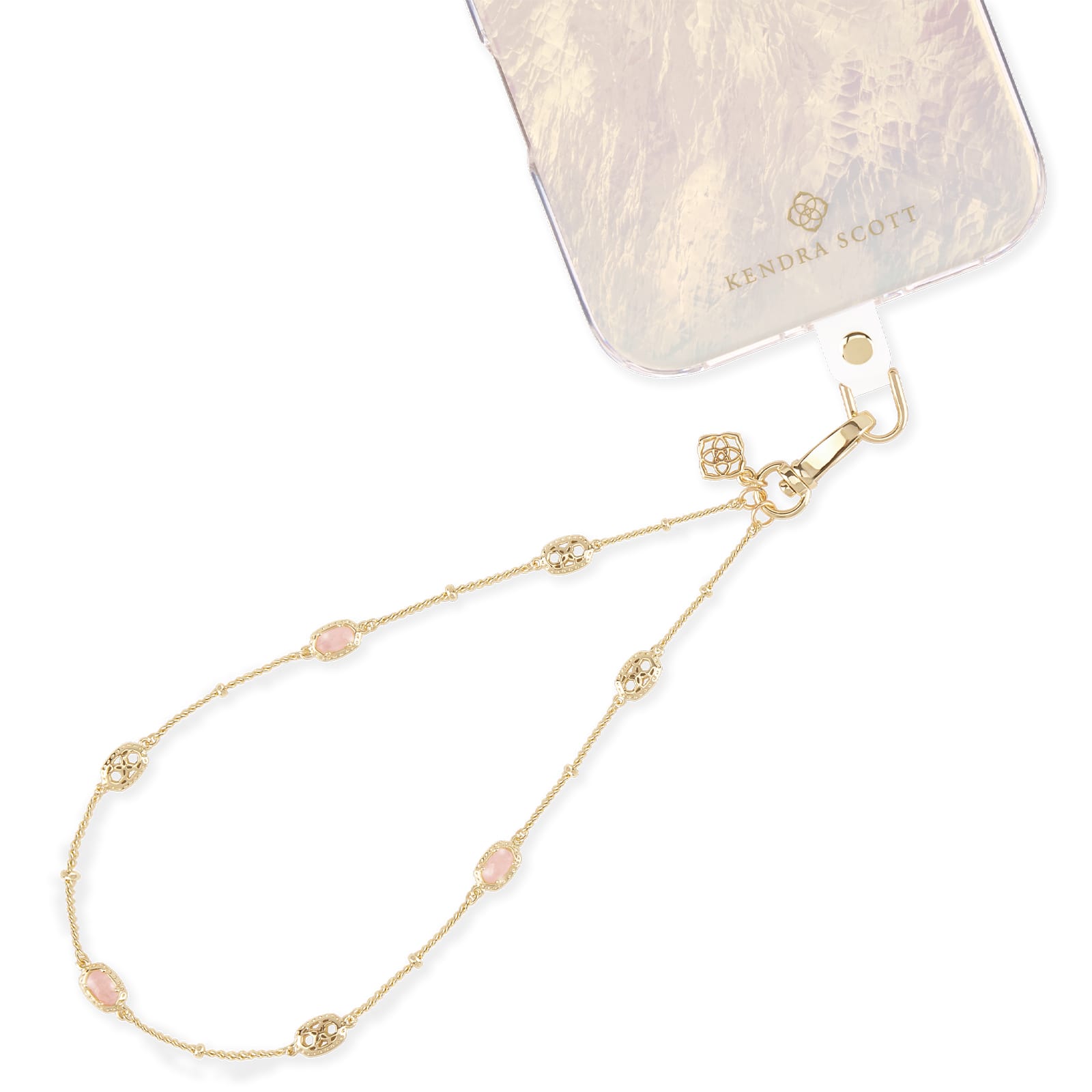 Kendra Scott Phone Wristlet Emilie Filigree Rose Quartz
#color_emilie filigree rose quartz