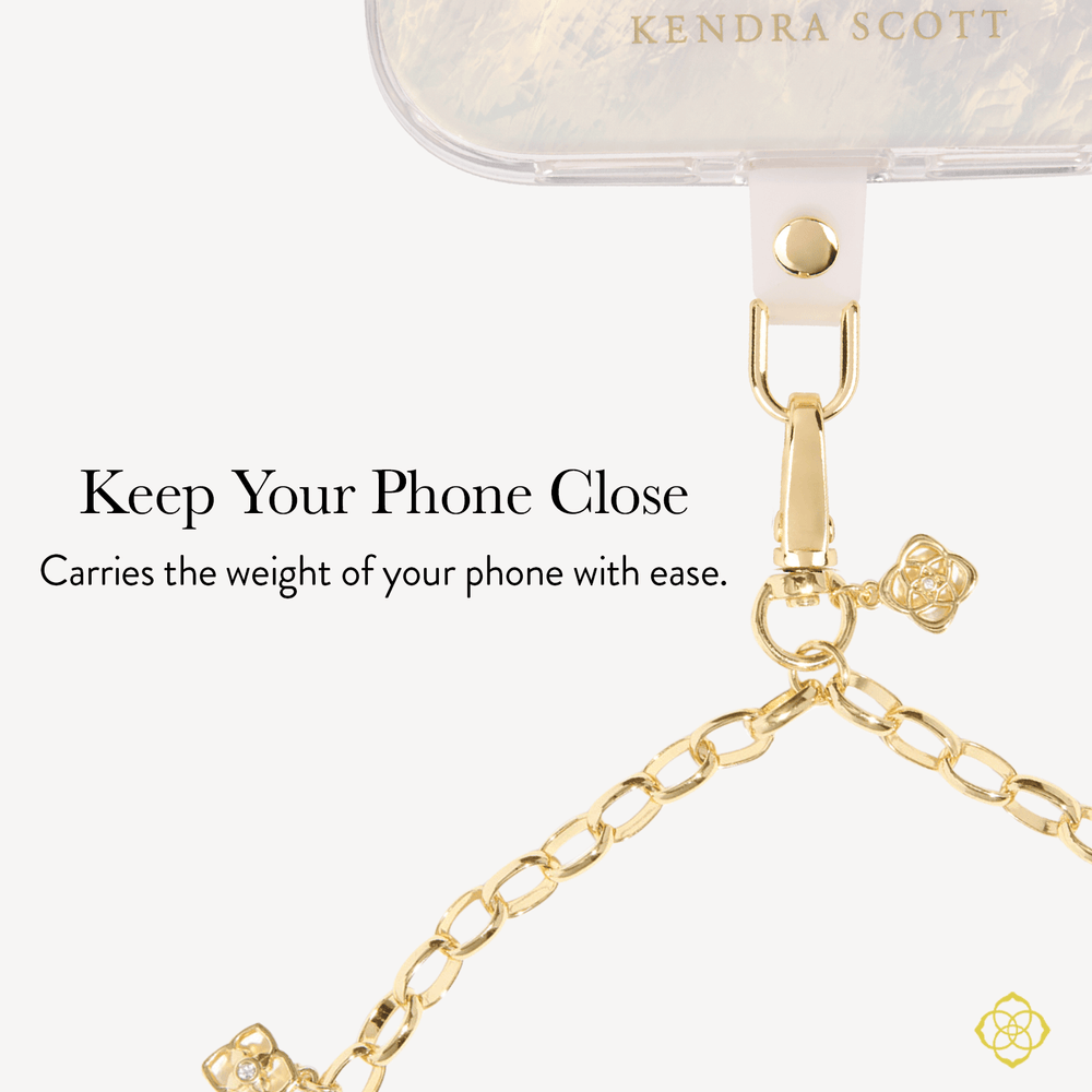 Keep Your Phone Close, carries the weight of your phone with ease 
#color_gold charm