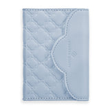 Light blue textured cardholder with 'Kendra Scott' branding on a white background #color_blue filigree