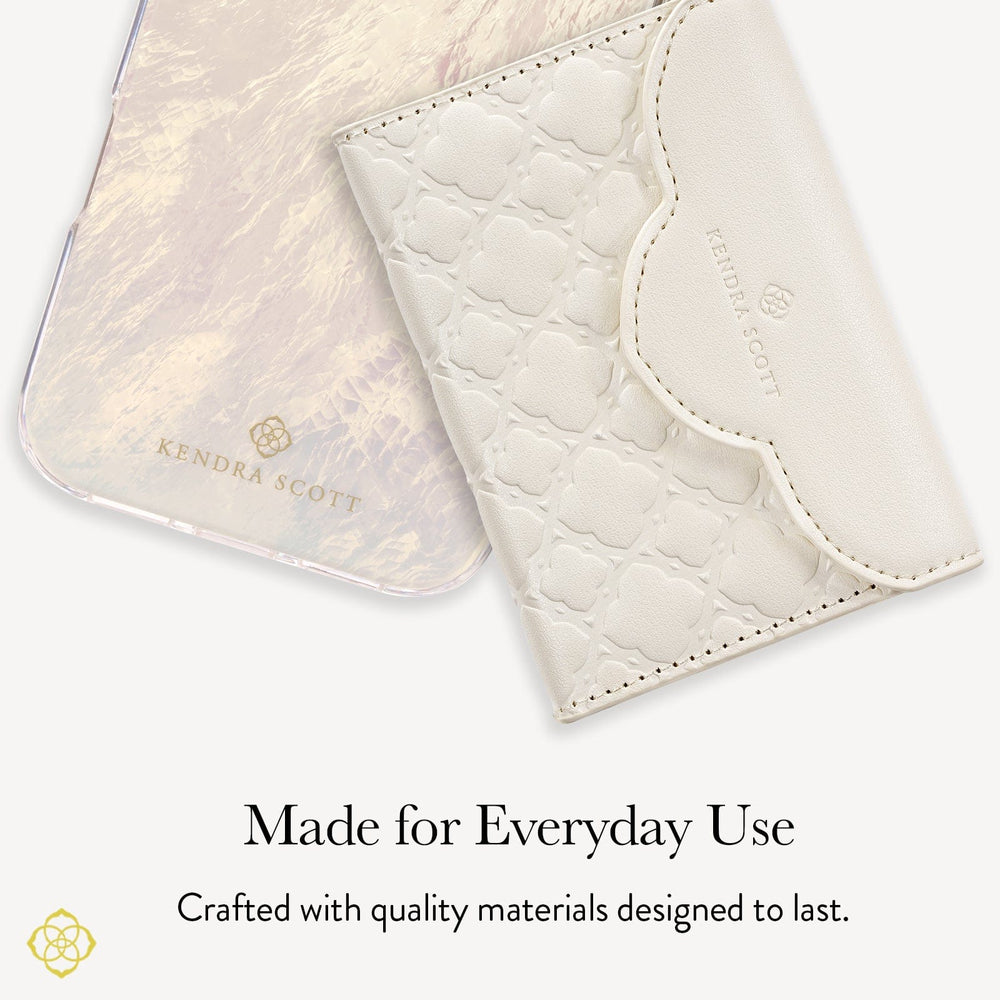 Kendra scott phone case with Ivory wallet 
#color_Ivory Filigree