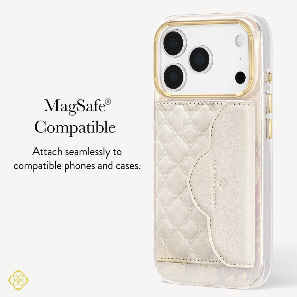 Wallet is MagSafe compatible #color_Ivory Filigree