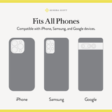 Fits All Phones, compatible with iPhone, Smasung, and Google devices. iPhone, Samsung, Google 
#color_gold filigree
