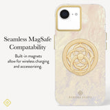 Seamless MagSafe Compatibility, Built-in magnets allow for wireless charging and accessorizing.