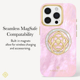Seamless MagSafe Compatibility, Built-in magnets allow for wireless charging and accessorizing.  