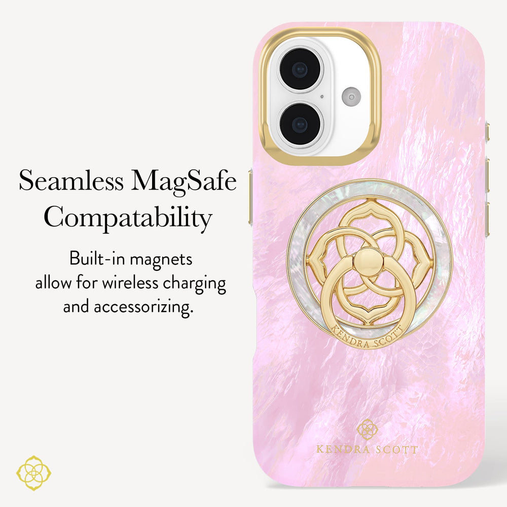 Seamless MagSafe Compatibility, Built-in magnets allow for wireless charging and accessorizing.  