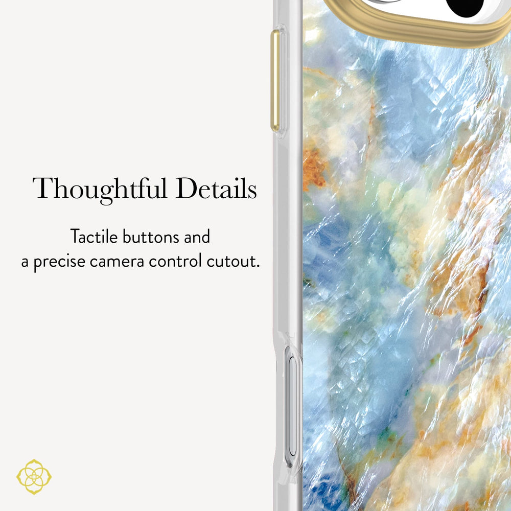 Thoughtful Details, Tactile buttons and a precise camera control cutout.