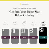 Only Fits iPhone 16 Pro Max, confirm your phone size before ordering, 6.9 " iPhone 16 Pro Max
