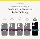 Only Fits iPhone 16 Pro Max, confirm your phone size before ordering, 6.9 " iPhone 16 Pro Max
