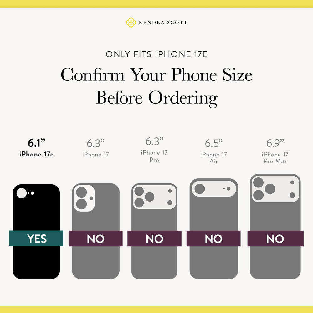 Only Fits iPhone 17e/16e , confirm your phone size before ordering, 6.91" iPhone 17e/16e
