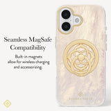 Seamless MagSafe Compatibility, Built-in magnets allow for wireless charging and accessorizing.  