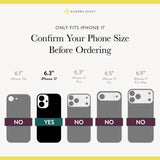 Only Fits iPhone 17, Confirm Your Phone Size Before Ordering, iPhone 17 6.3"