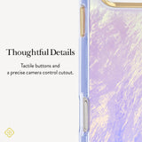 Thoughtful Details, Tactile buttons and a precise camera control cutout.
