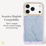 Seamless MagSafe Compatibility, Built-in magnets allow for wireless charging and accessorizing.  