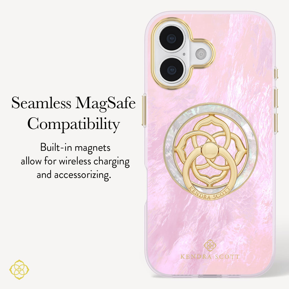 Seamless MagSafe Compatibility, Built-in magnets allow for wireless charging and accessorizing.  
