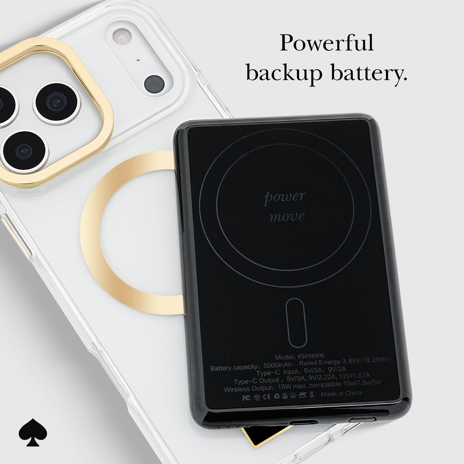kate spade new york Tortoise MagSafe Battery Pack
