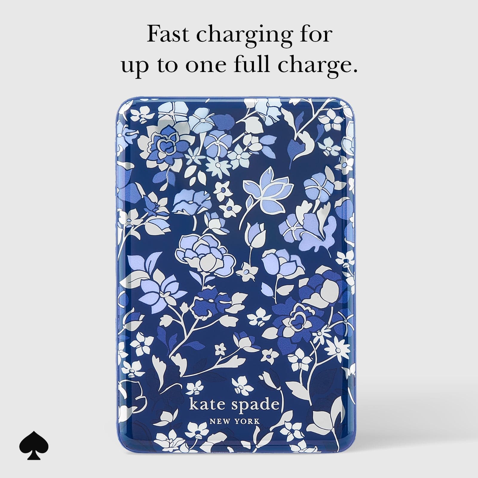 kate spade new york Flowerbed Blue MagSafe Battery Pack