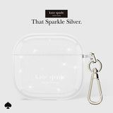 Kate Spade New York Airpods That Sparkle Silver